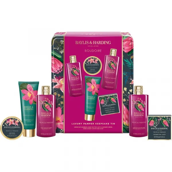 Baylis & Harding Boudoire Tropical Paradise darčeková sada plechový box