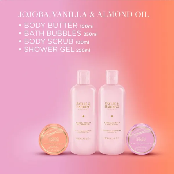 Baylis & Harding Jojoba, Vanilla & Almond Oil darčeková sada na telo