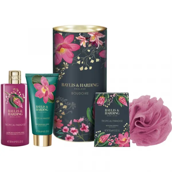 Baylis & Harding Boudoire Tropical Paradise darčeková sada plechový box