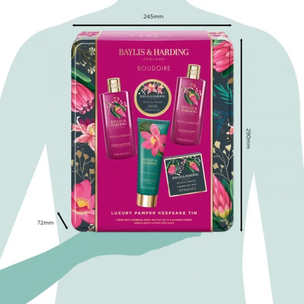Baylis & Harding Boudoire Tropical Paradise darčeková sada plechový box