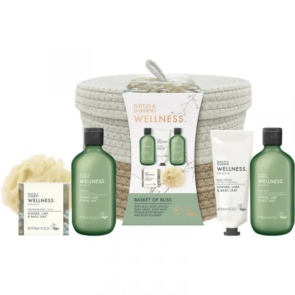 Baylis & Harding Wellness. Energise darčeková sada Ginger, Lime & Basil Leaf
