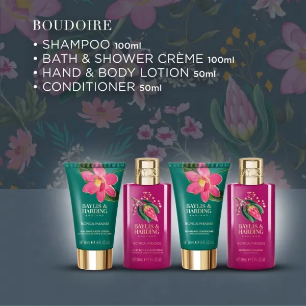 Baylis & Harding Boudoire Tropical Paradise darčeková sada kozmetická taštička
