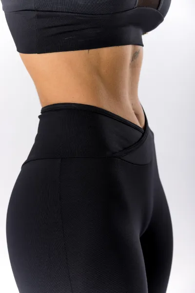 GoldBee Legíny Osie Pas Lycra Black Barva: Black, Velikost: S