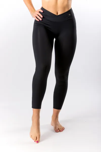 GoldBee Legíny Osie Pas Lycra Black Barva: Black, Velikost: S
