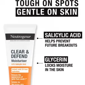 Neutrogena Clear & Defend 0.5% Salicylic Acid hydratačný krém bez obsahu oleja 50 ml