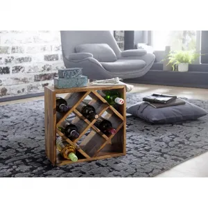 Regál na víno WEINREGAL z dreva Sheesham