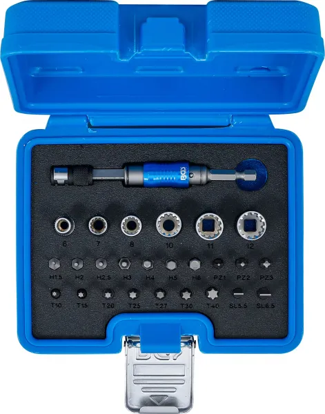 BGS Technics BGS 4812 – Sada bitov a hlavíc 2 v 1, 26 dielna (1/4", 6,3 mm)