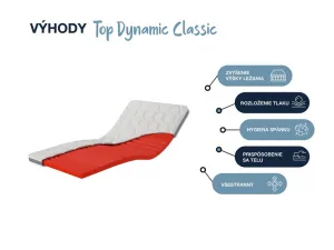 Hn8 Schlafsysteme 7-zónový hybridný penový vrchný matrac Dynamic Classic Comfort (200 x 200 cm)