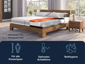 Hn8 Schlafsysteme 7-zónový matrac s taštičkovými pružinami Sleep Balance (H2/H3, 80 X 200 CM)