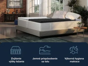 Hn8 Schlafsysteme 7-zónový vrchný matrac z gélovej peny Dynamic Soft Comfort