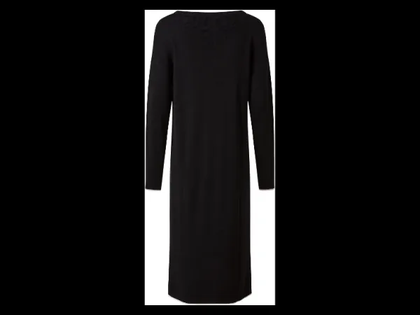 esmara® Dámske pletené šaty (čierna, S (36/38))