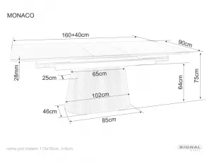 Stôl Monaco