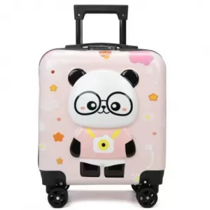 Livefy detský kufor Panda 36 × 44 cm, ružový