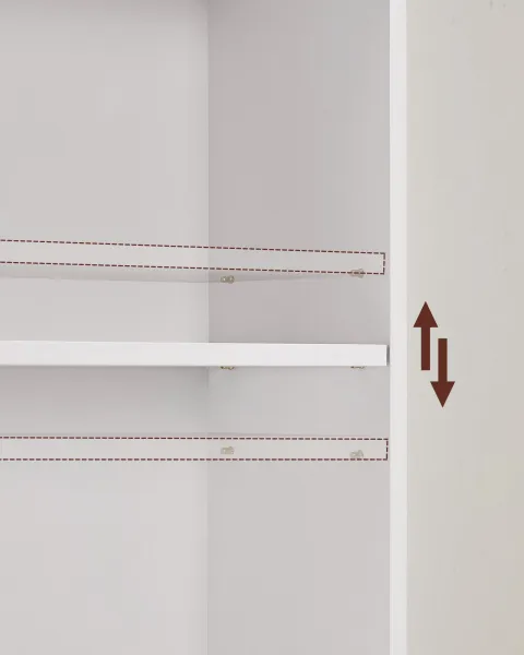 SONGMICS Knižnica Vasagle Viera 60 cm biela