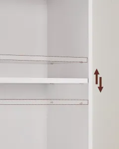 SONGMICS Knižnica Vasagle Viera 60 cm biela
