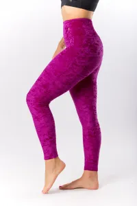 GoldBee Zamatové Legíny Sťahujúce Pas Fuchsia Barva: Fuchsia, Velikost: M