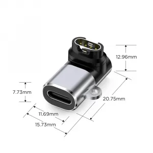 Tech-Protect Ultraboost adaptér USB-C / Garmin Watch, šedý