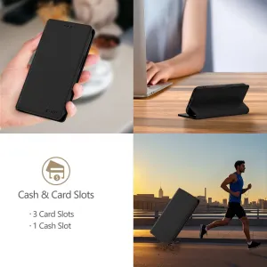 Tech-Protect Wallet RS knižkové puzdro na Samsung Galaxy S25, čierne