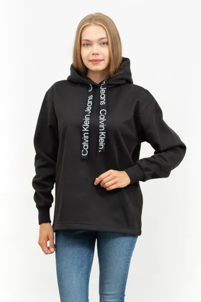Calvin Klein Logo Drawcord Hoodie