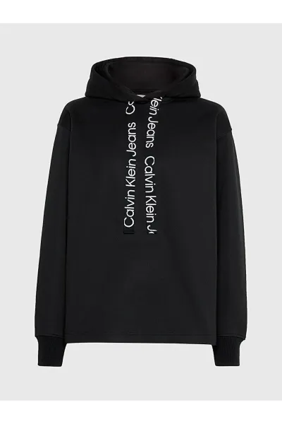 Calvin Klein Logo Drawcord Hoodie