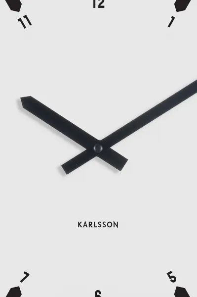 Nástenné hodiny Karlsson Realista 40,5 x 21,5 x 8,5 cm biela farba
