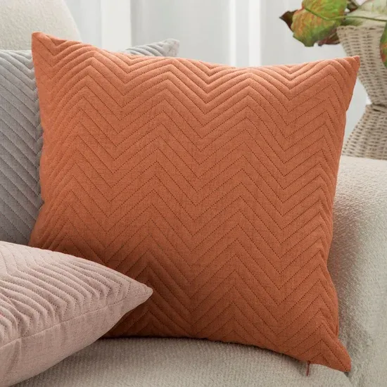 Dekoračnáobliečkanavankúšsprešívanýmgeometrickýmvzorom-tehlovooranžováŠírka:45cm|Dĺžka:45cm68303_124362