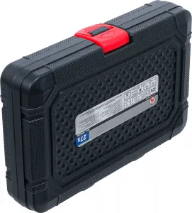 BGS Technics BGS 84529 – Račňový očkový kľúč s nástrčnými hlavicami a bitmi, sada 27 dielna (6–20 mm)