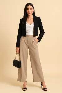 Dámske čierne elegantné sako bez zapínania (S, M, L) Farba: Čierna, Veľkosť: M