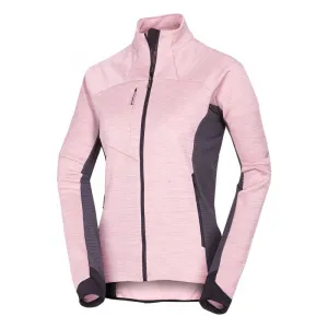 Dámska zateplená turistická mikina so zipsom NORTHFINDER JACLYN-521roseblack
