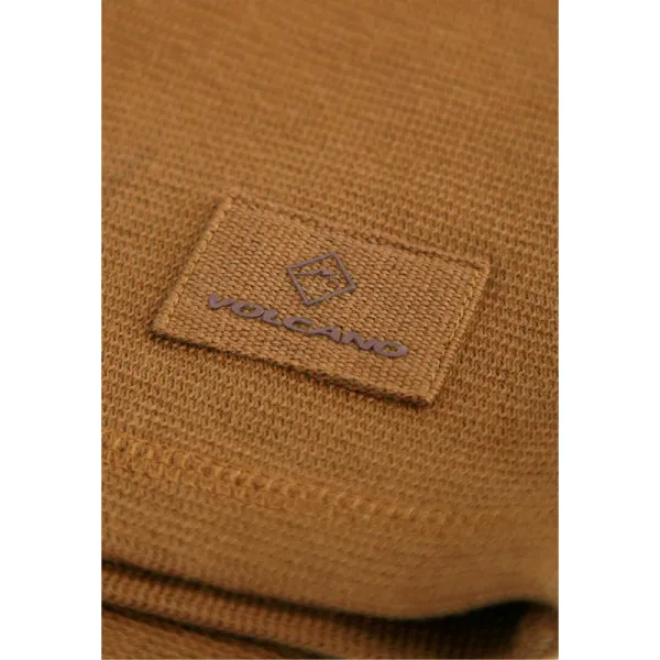 Pánske tričko s dlhým rukávom VOLCANO L-AZUX-102-BEIGE