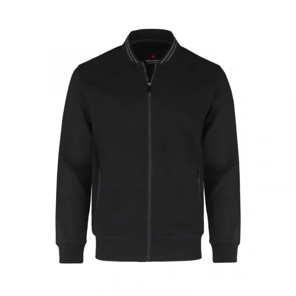 Pánska mikina so zipsom VOLCANO B-EST-700-BLACK