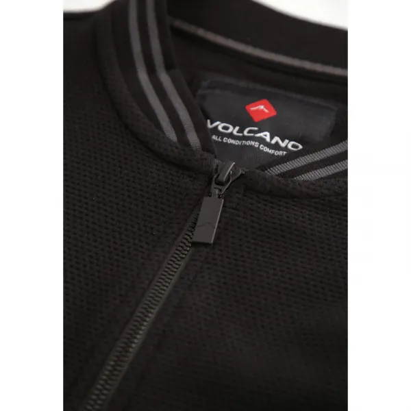 Pánska mikina so zipsom VOLCANO B-EST-700-BLACK