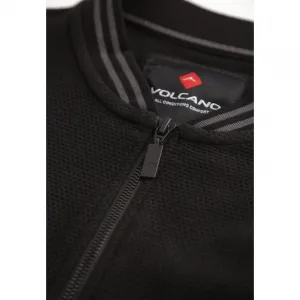 Pánska mikina so zipsom VOLCANO B-EST-700-BLACK