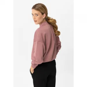 Dámska mikina so zipsom VOLCANO B-CHERRY-401-PINK