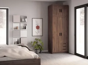 ArtLemp Nadstavec na šatníkovú skriňu ELLEN 2D | dub lefkas