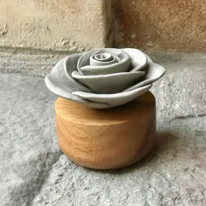 Dizajnový difuzér s motívom Gardenia z Laosu, sivý - ANOQ