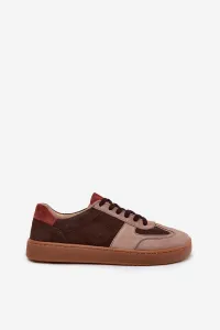 Kožené semišové barefoot tenisky dámske Zazoo N1277 hnedé