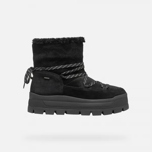 Geox Spherica EC7.1 A Black Women's Ankle Boots - Ladies