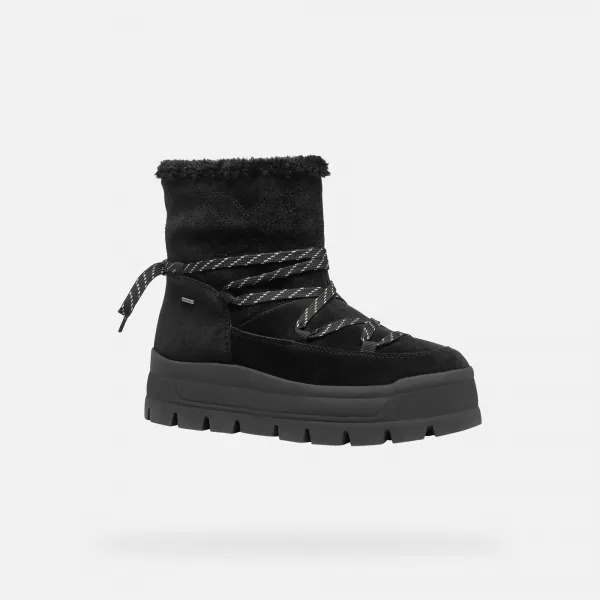 Geox Spherica EC7.1 A Black Women's Ankle Boots - Ladies