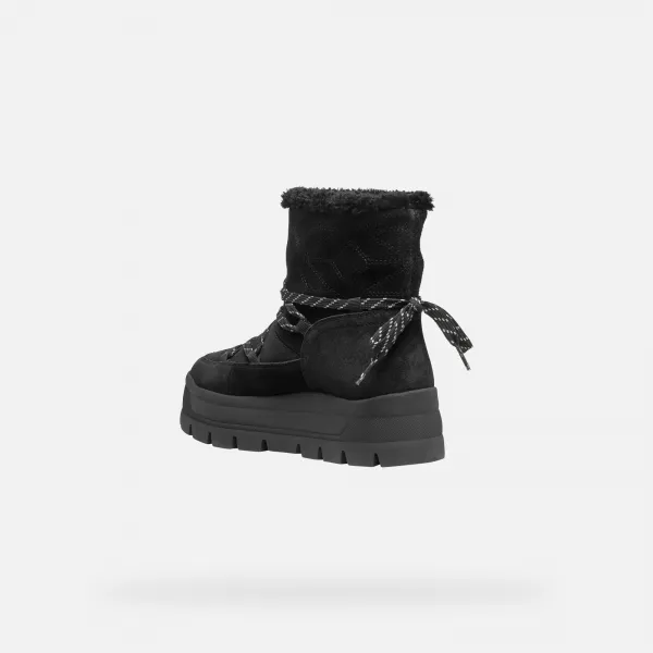 Geox Spherica EC7.1 A Black Women's Ankle Boots - Ladies