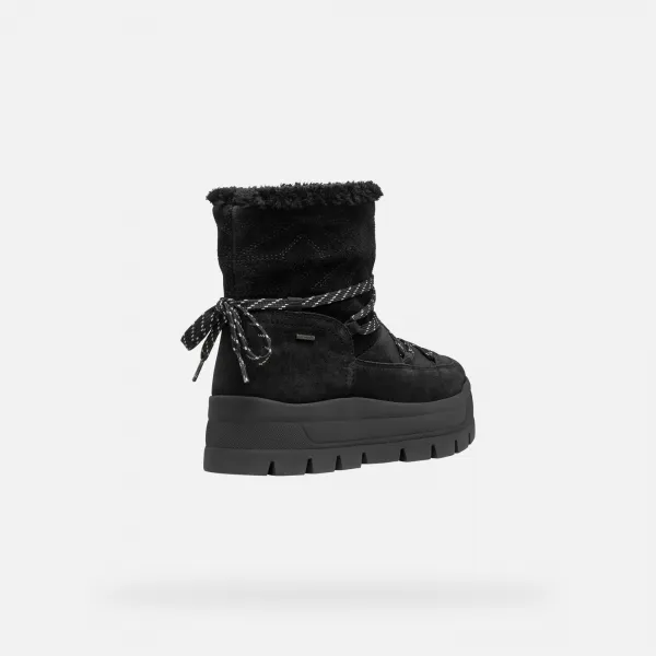 Geox Spherica EC7.1 A Black Women's Ankle Boots - Ladies