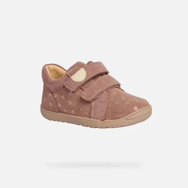Pink Girls Shoes for First Steps Geox Macchia Girl - Girls