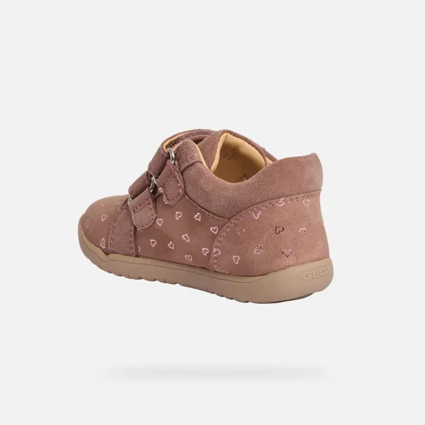 Pink Girls Shoes for First Steps Geox Macchia Girl - Girls
