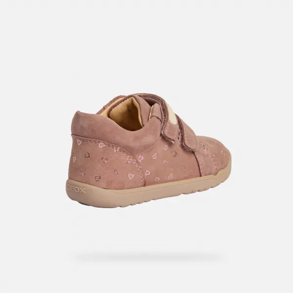 Pink Girls Shoes for First Steps Geox Macchia Girl - Girls