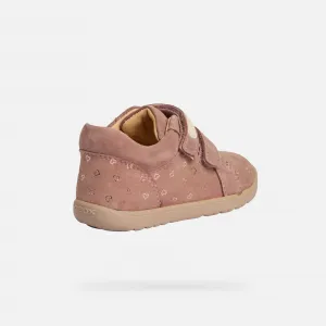 Pink Girls Shoes for First Steps Geox Macchia Girl - Girls