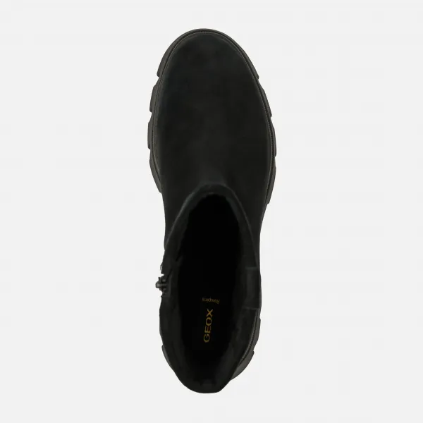 Black Women's Ankle Boots Geox Pluette - Ladies