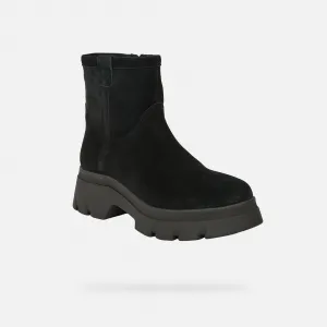 Black Women's Ankle Boots Geox Pluette - Ladies