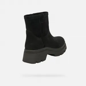 Black Women's Ankle Boots Geox Pluette - Ladies