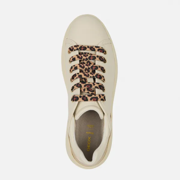 White Women's Geox Spherica Ecub-2 Sneakers - Women's