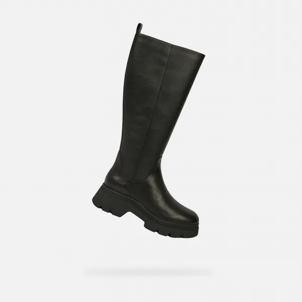 Black Women's Geox Pluette Boots - Women's